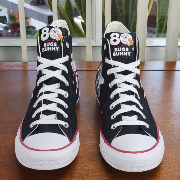 Converse x Bugs Bunny 80Years CTAS HI 169225F Size Men's 9.5 / Women's 11.5 NWB - Picture 4 of 15